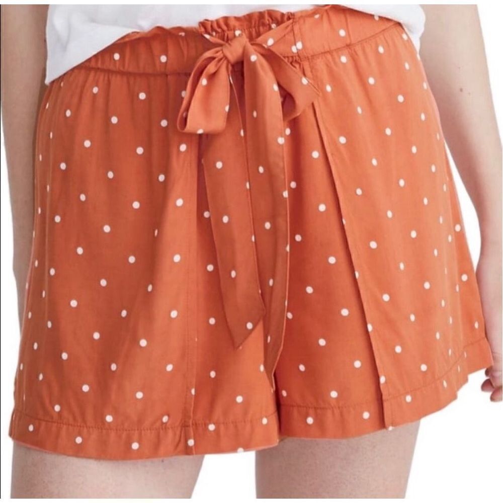 Madewell Drapey‎ Pull-On Shorts in Polka Dot Size Small